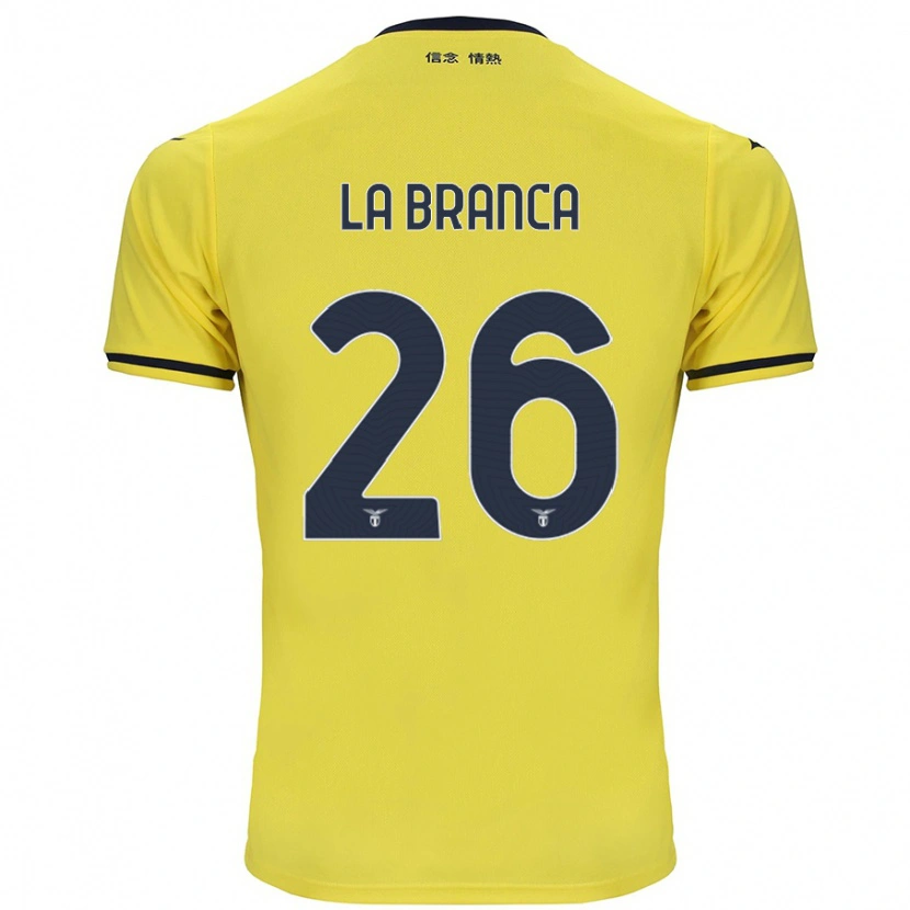 Danxen Dame Ruggero La Branca #26 Gul Bortetrøye Drakt Trøye 2024/25 Skjorter T-Skjorte