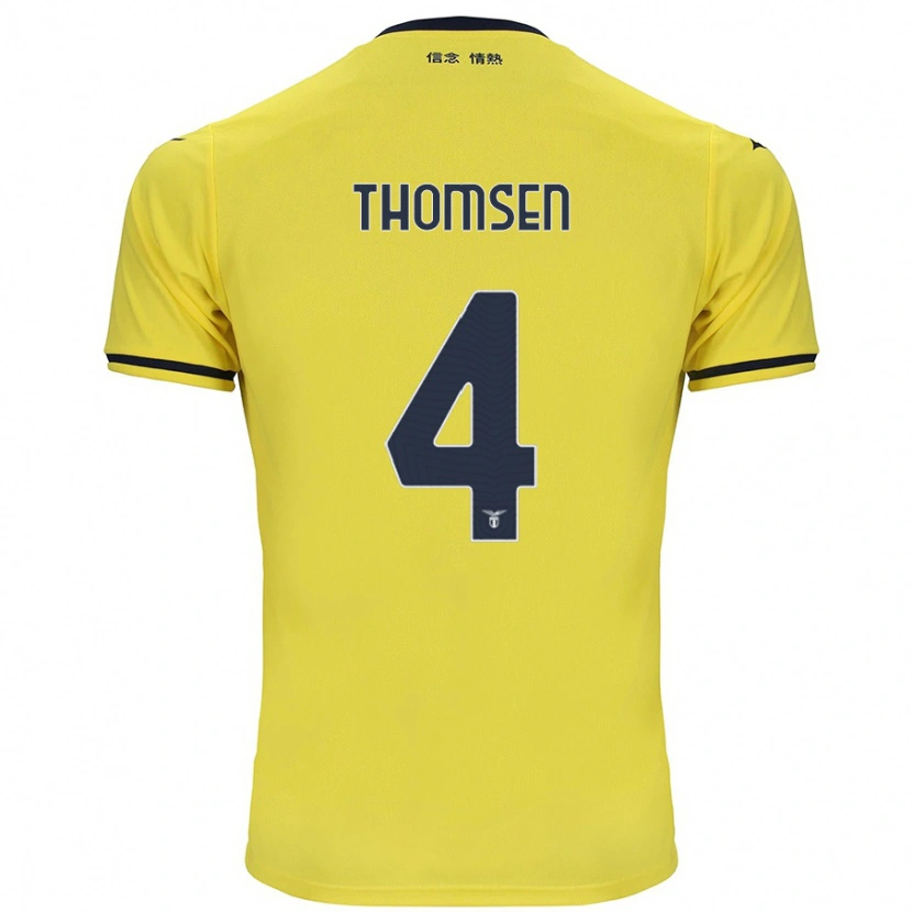 Danxen Dame Maria Møller Thomsen #4 Gul Bortetrøye Drakt Trøye 2024/25 Skjorter T-Skjorte