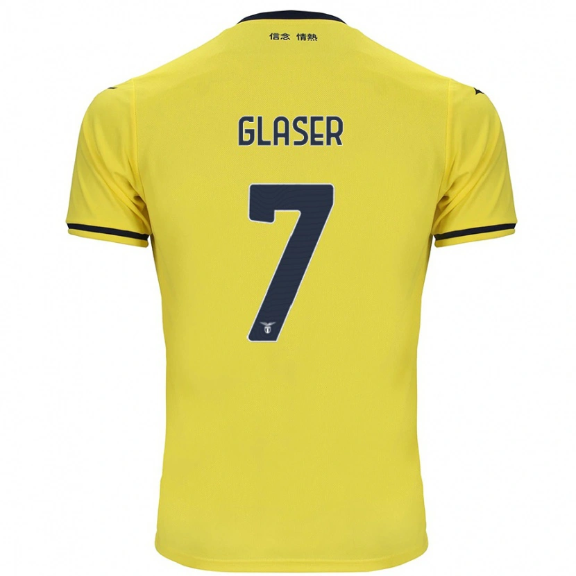 Danxen Dame Julia Glaser #7 Gul Bortetrøye Drakt Trøye 2024/25 Skjorter T-Skjorte