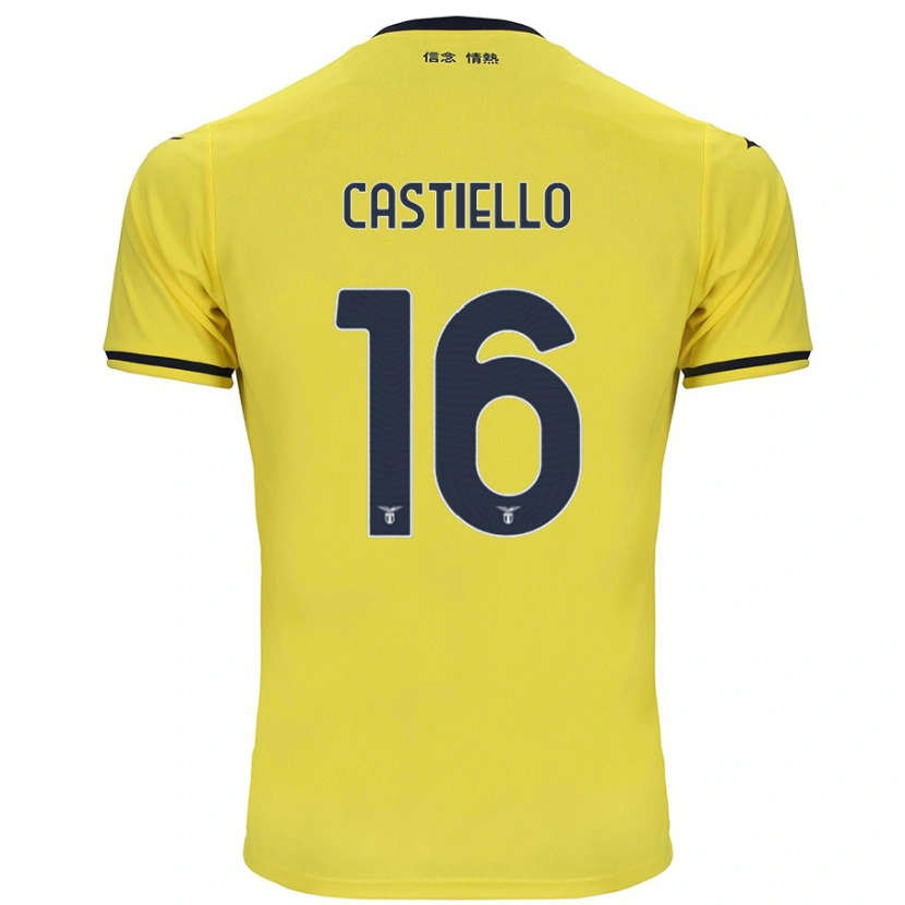 Danxen Dame Antonietta Castiello #16 Gul Bortetrøye Drakt Trøye 2024/25 Skjorter T-Skjorte