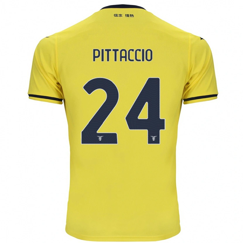 Danxen Dame Francesca Pittaccio #24 Gul Bortetrøye Drakt Trøye 2024/25 Skjorter T-Skjorte