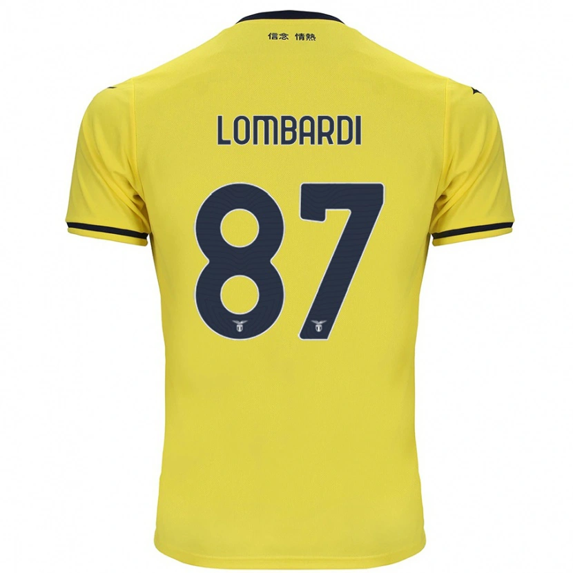 Danxen Dame Cristiano Lombardi #87 Gul Bortetrøye Drakt Trøye 2024/25 Skjorter T-Skjorte