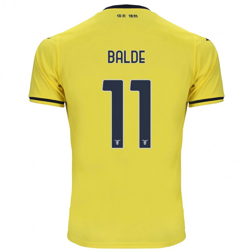 Danxen Dame Mahamadou Balde #11 Gul Bortetrøye Drakt Trøye 2024/25 Skjorter T-Skjorte