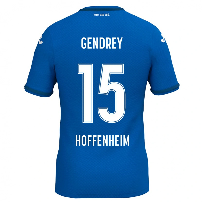 Danxen Dame Valentin Gendrey #15 Gul Rød Hjemmetrøye Drakt Trøye 2024/25 Skjorter T-Skjorte
