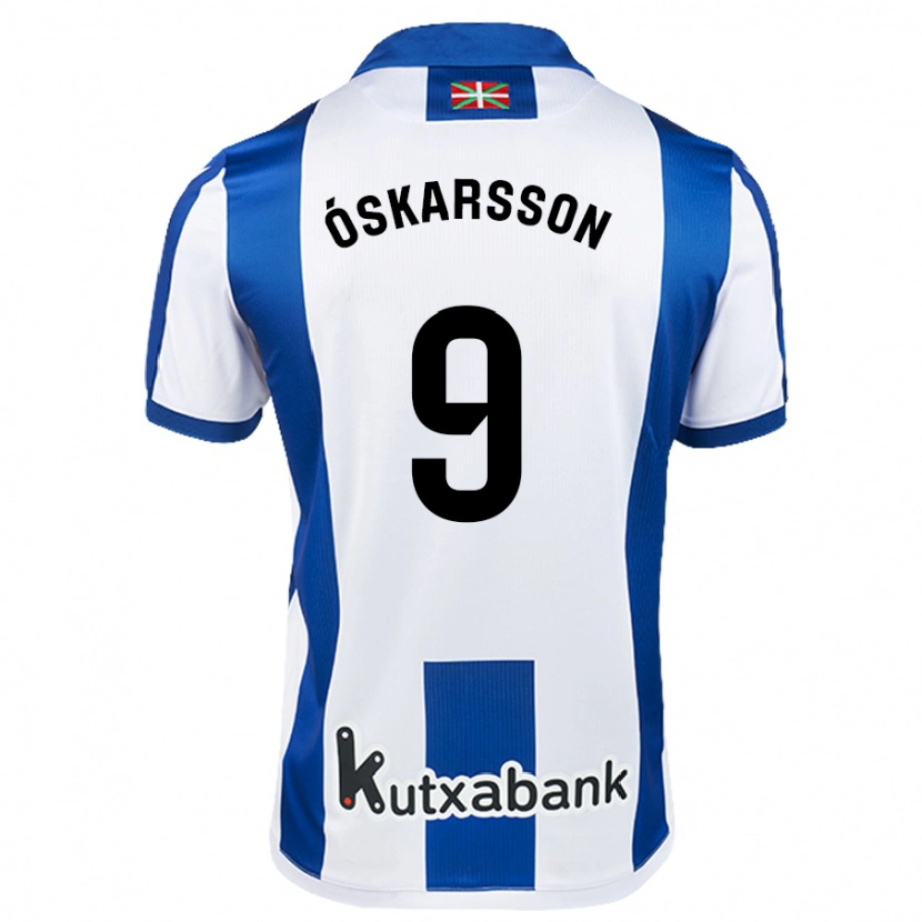 Danxen Dame Orri Óskarsson #9 Hvit Himmelblå Hjemmetrøye Drakt Trøye 2024/25 Skjorter T-Skjorte