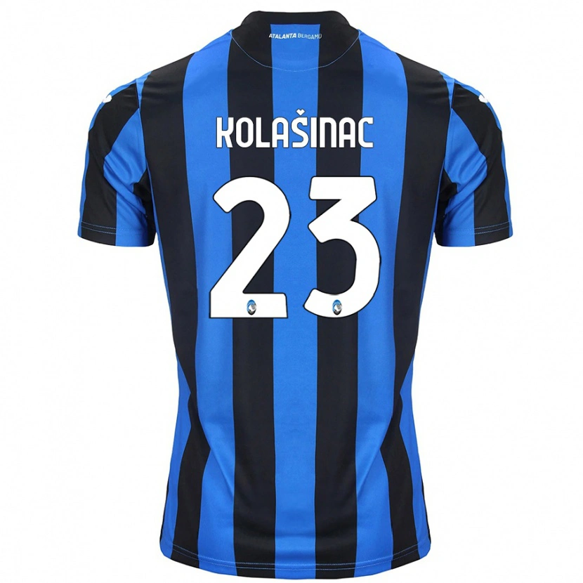 Danxen Barn Sead Kolasinac #23 Blå Svart Hjemmetrøye Drakt Trøye 2024/25 Skjorter T-Skjorte