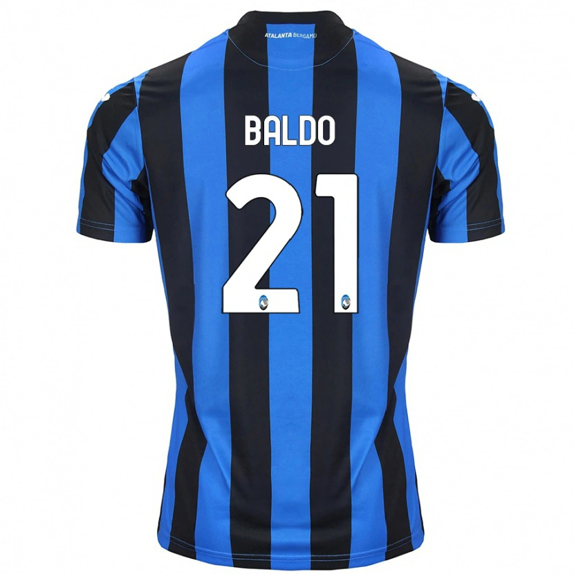 Danxen Barn Nicolò Baldo #21 Blå Svart Hjemmetrøye Drakt Trøye 2024/25 Skjorter T-Skjorte