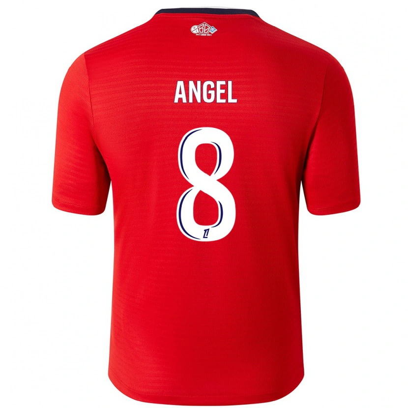 Danxen Barn Angel Gomes #8 Rød Hvit Hjemmetrøye Drakt Trøye 2024/25 Skjorter T-Skjorte