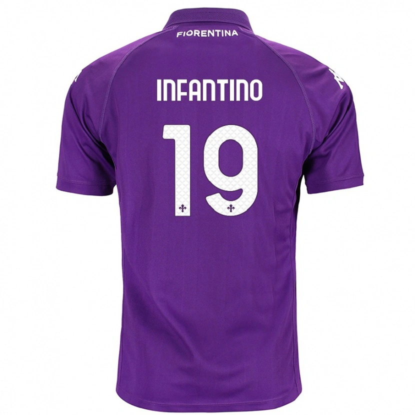 Danxen Barn Gino Infantino #19 Lilla Hjemmetrøye Drakt Trøye 2024/25 Skjorter T-Skjorte