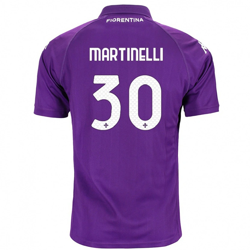 Danxen Barn Tommaso Martinelli #30 Lilla Hjemmetrøye Drakt Trøye 2024/25 Skjorter T-Skjorte