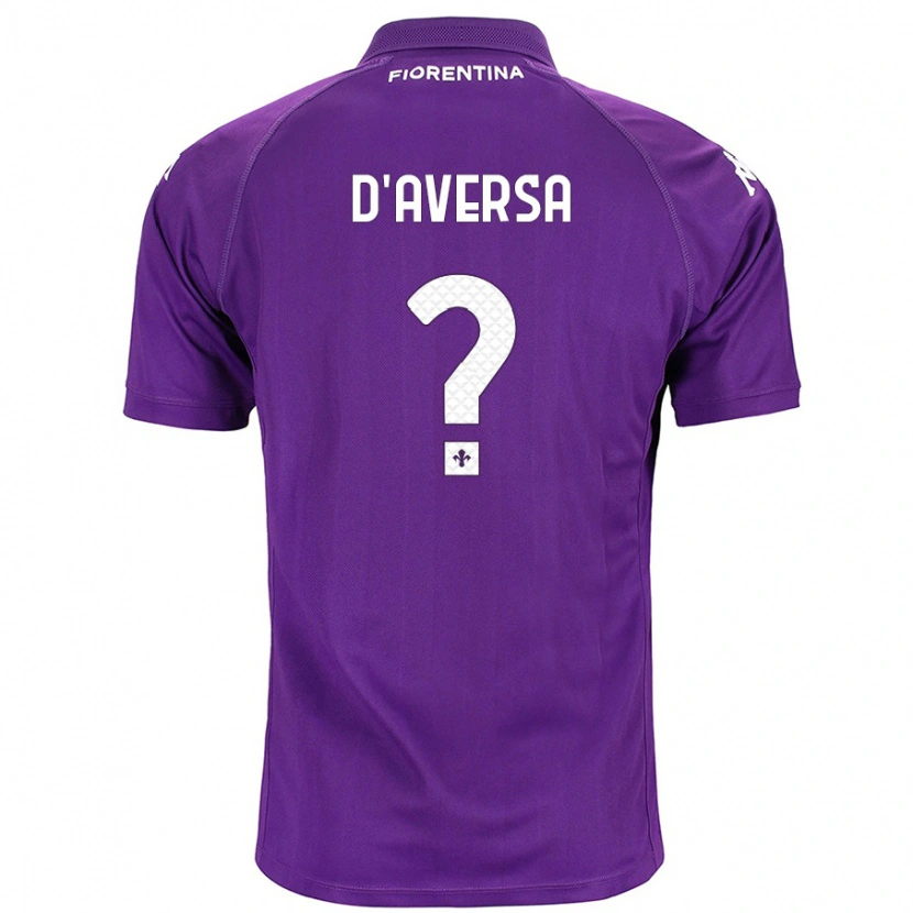 Danxen Barn Simone D'aversa #0 Lilla Hjemmetrøye Drakt Trøye 2024/25 Skjorter T-Skjorte