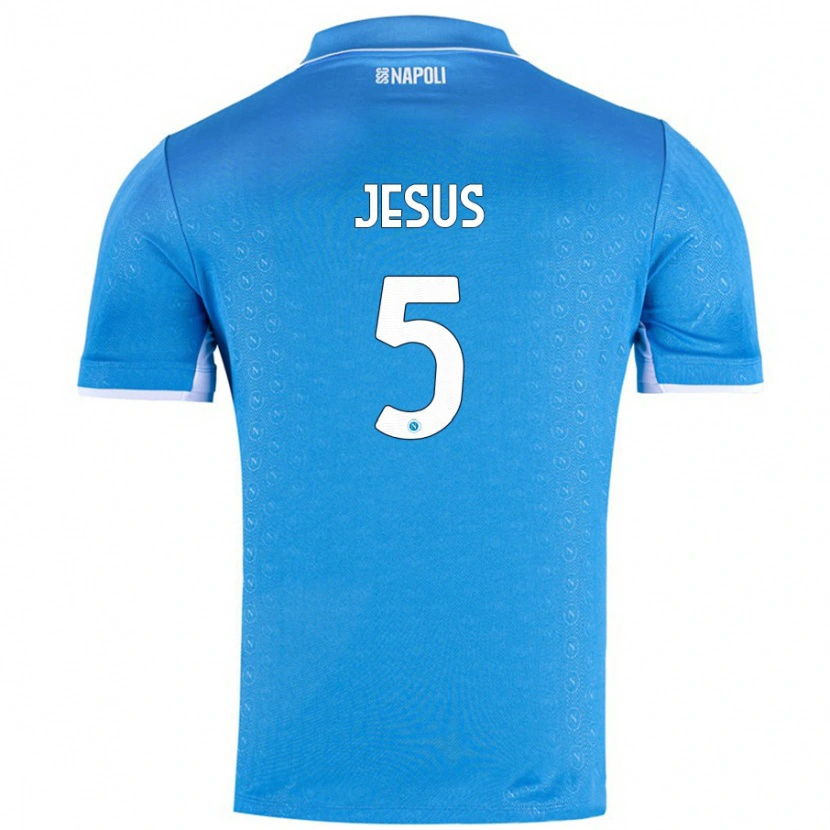 Danxen Barn Juan Jesus #5 Himmelblå Hjemmetrøye Drakt Trøye 2024/25 Skjorter T-Skjorte