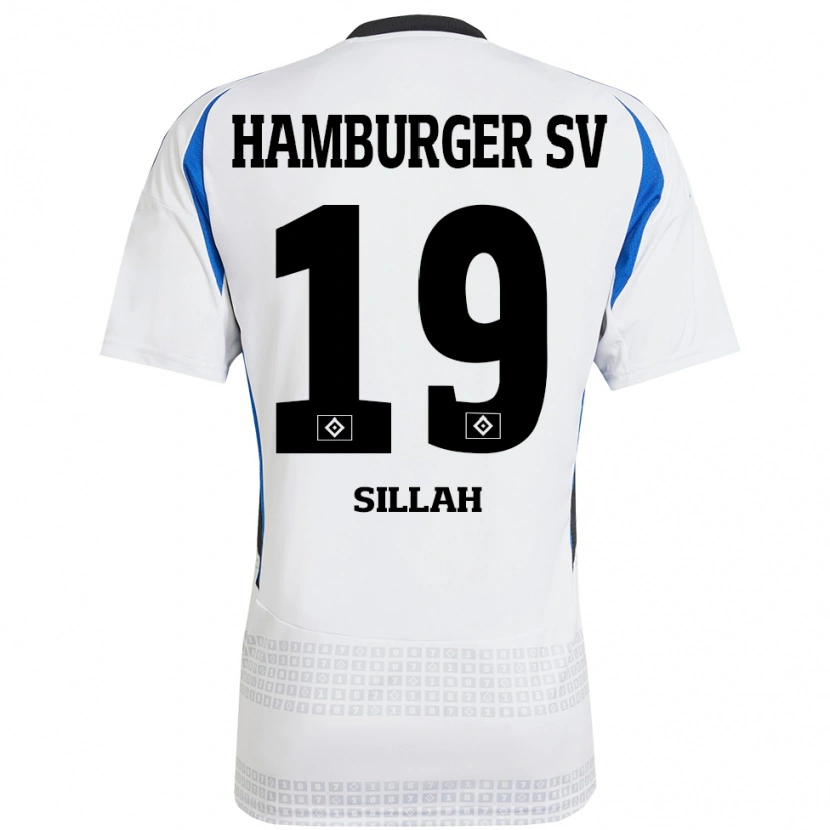 Danxen Barn Omar Sillah #19 Hvit Blå Hjemmetrøye Drakt Trøye 2024/25 Skjorter T-Skjorte
