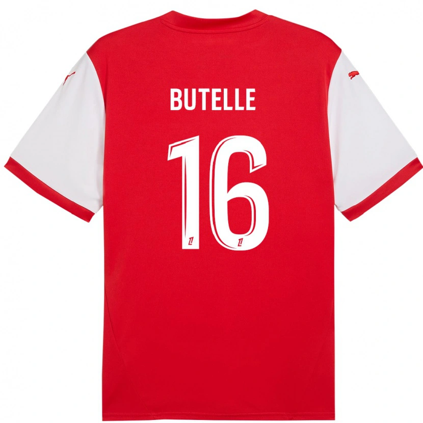 Danxen Barn Ludovic Butelle #16 Rød Hvit Hjemmetrøye Drakt Trøye 2024/25 Skjorter T-Skjorte