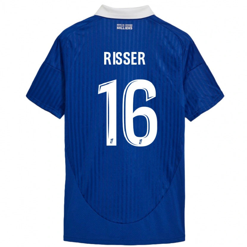 Danxen Barn Robin Risser #16 Blå Hvit Hjemmetrøye Drakt Trøye 2024/25 Skjorter T-Skjorte
