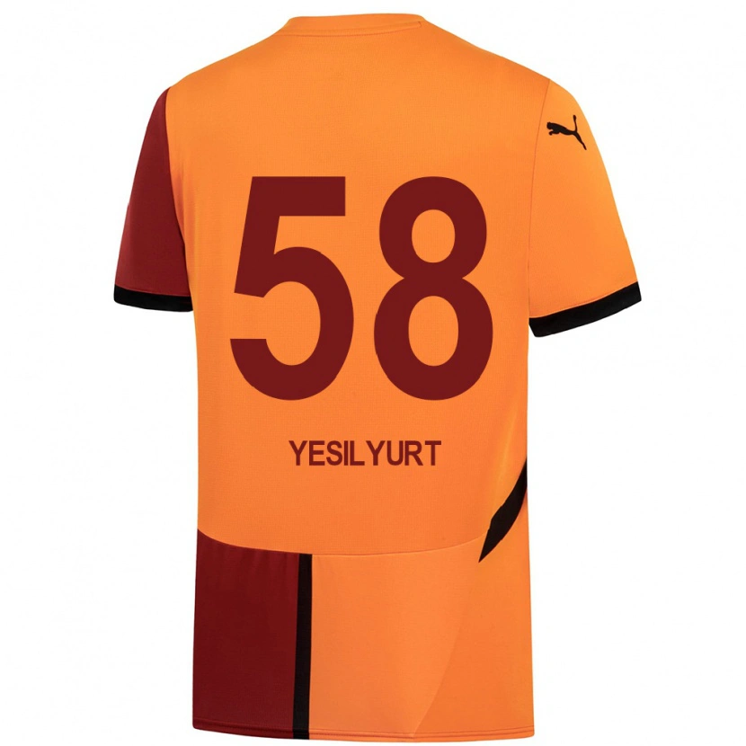 Danxen Barn Ali Yeşilyurt #58 Gul Rød Hjemmetrøye Drakt Trøye 2024/25 Skjorter T-Skjorte