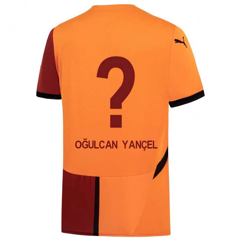 Danxen Barn Necati Oğulcan Yançel #0 Gul Rød Hjemmetrøye Drakt Trøye 2024/25 Skjorter T-Skjorte
