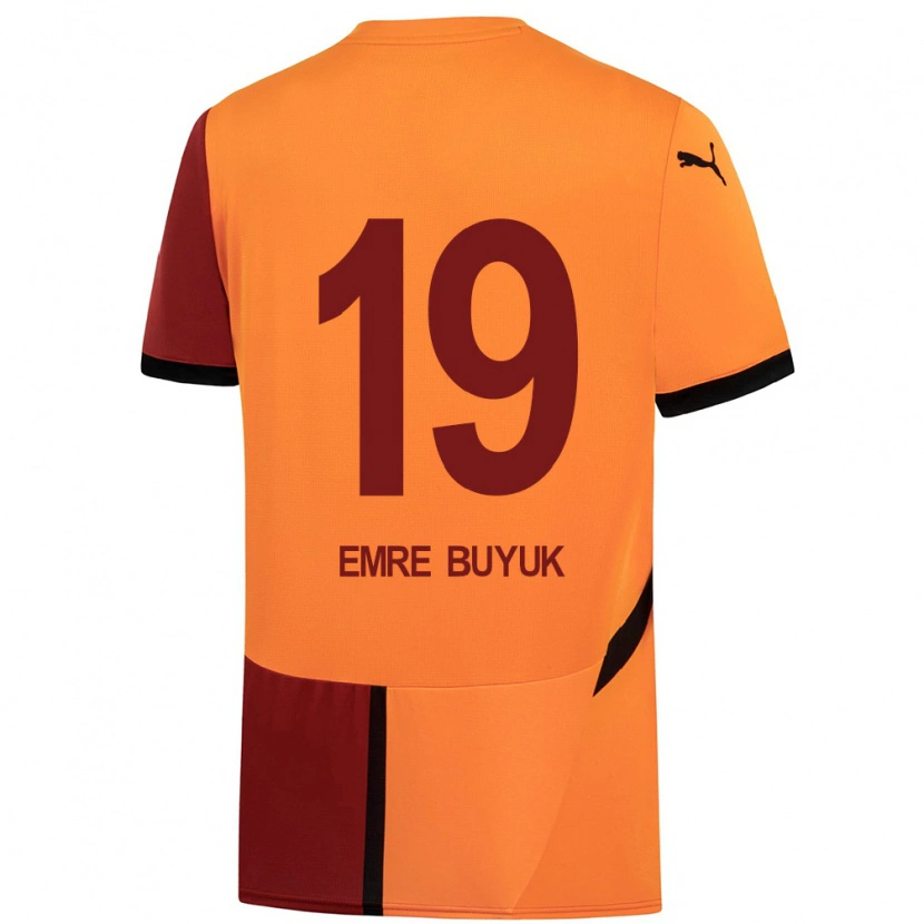 Danxen Barn Enes Emre Büyük #19 Gul Rød Hjemmetrøye Drakt Trøye 2024/25 Skjorter T-Skjorte