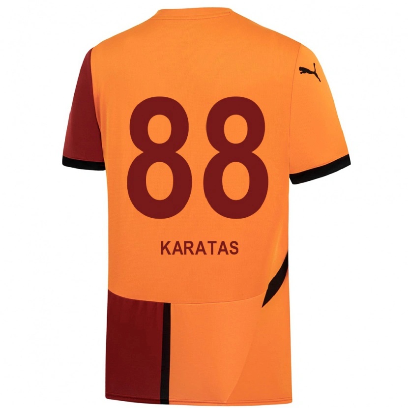 Danxen Barn Kazımcan Karataş #88 Gul Rød Hjemmetrøye Drakt Trøye 2024/25 Skjorter T-Skjorte