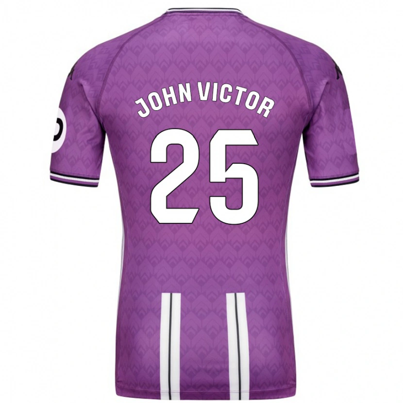Danxen Barn John Victor #25 Lilla Hvit Hjemmetrøye Drakt Trøye 2024/25 Skjorter T-Skjorte
