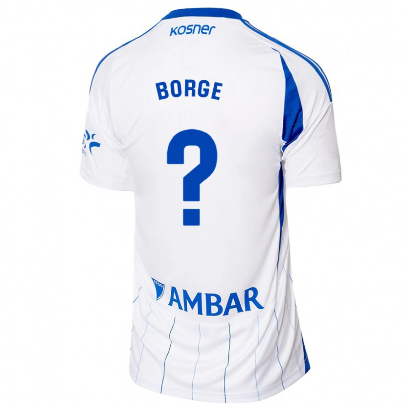 Danxen Barn Andrés Borge #0 Rød Hvit Hjemmetrøye Drakt Trøye 2024/25 Skjorter T-Skjorte