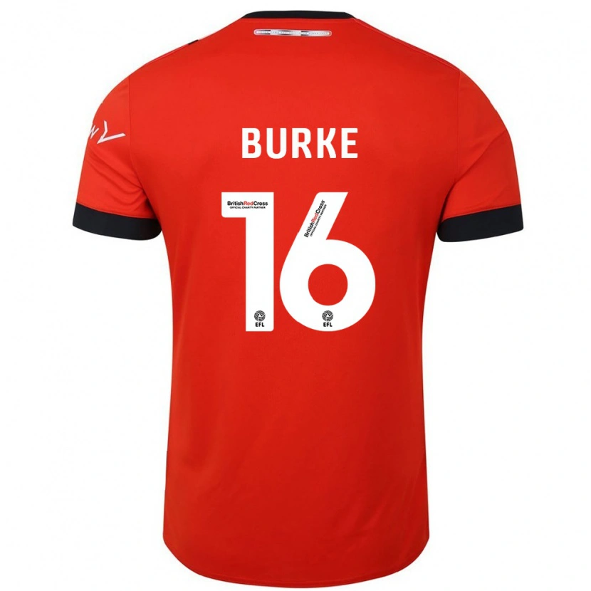 Danxen Barn Reece Burke #16 Oransje Svart Hjemmetrøye Drakt Trøye 2024/25 Skjorter T-Skjorte