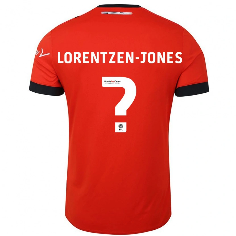 Danxen Barn Jack Lorentzen-Jones #0 Oransje Svart Hjemmetrøye Drakt Trøye 2024/25 Skjorter T-Skjorte