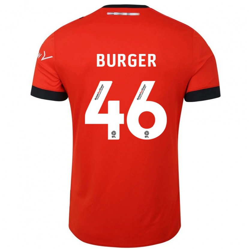 Danxen Barn Jake Burger #46 Oransje Svart Hjemmetrøye Drakt Trøye 2024/25 Skjorter T-Skjorte