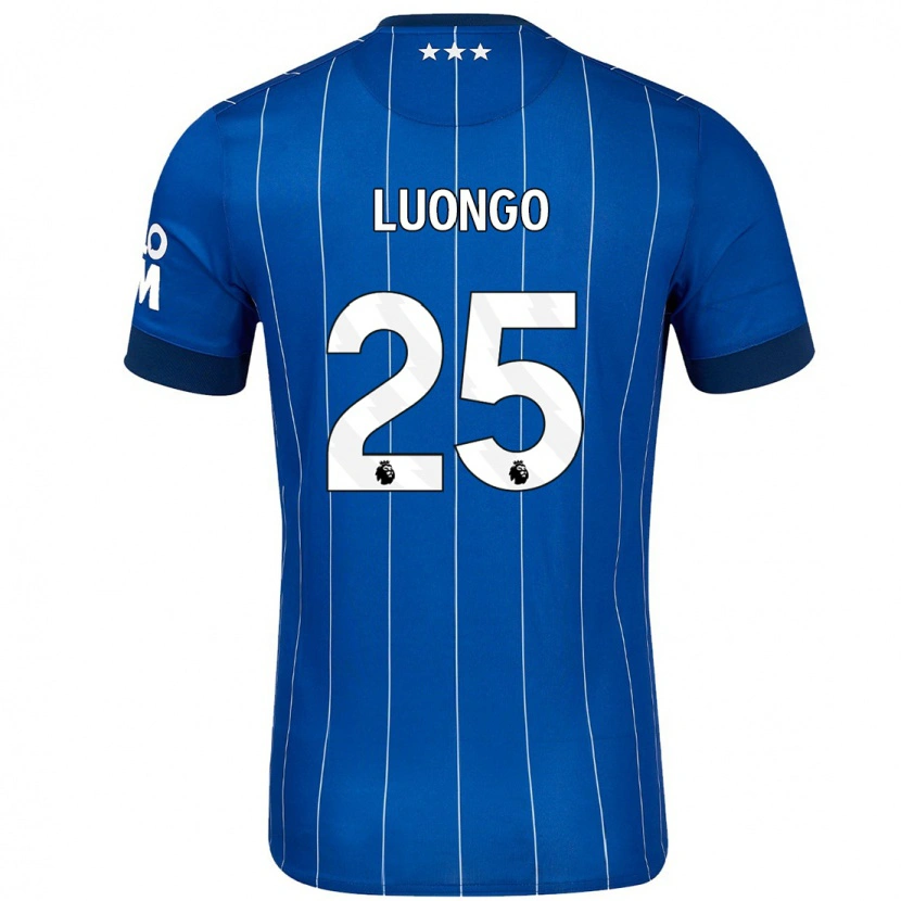 Danxen Barn Massimo Luongo #25 Marineblå Hjemmetrøye Drakt Trøye 2024/25 Skjorter T-Skjorte