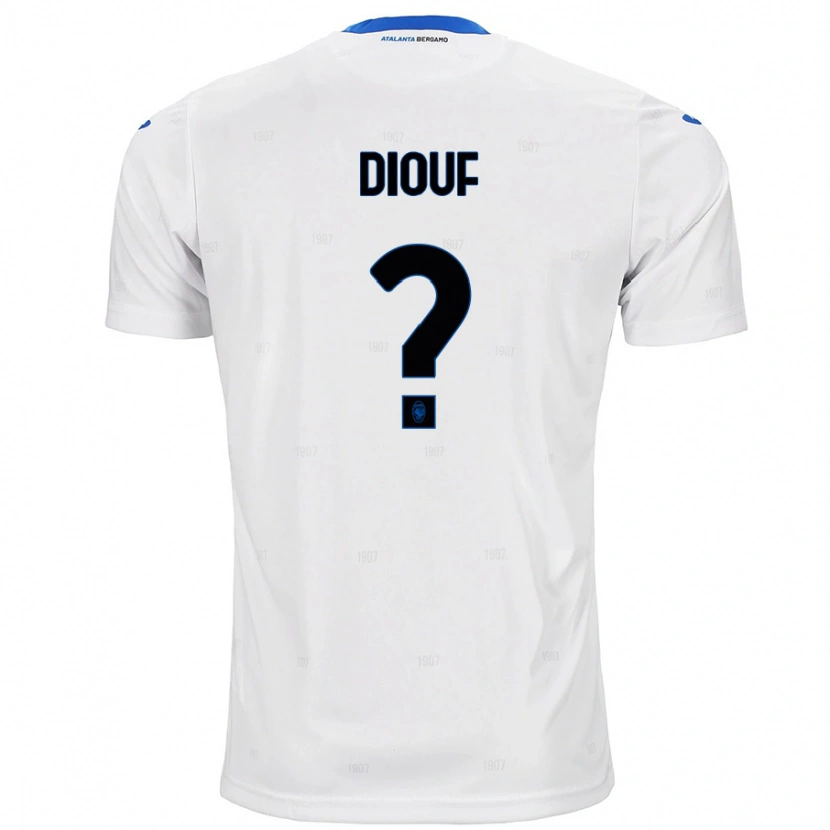 Danxen Barn Cheikh Diouf #0 Hvit Bortetrøye Drakt Trøye 2024/25 Skjorter T-Skjorte