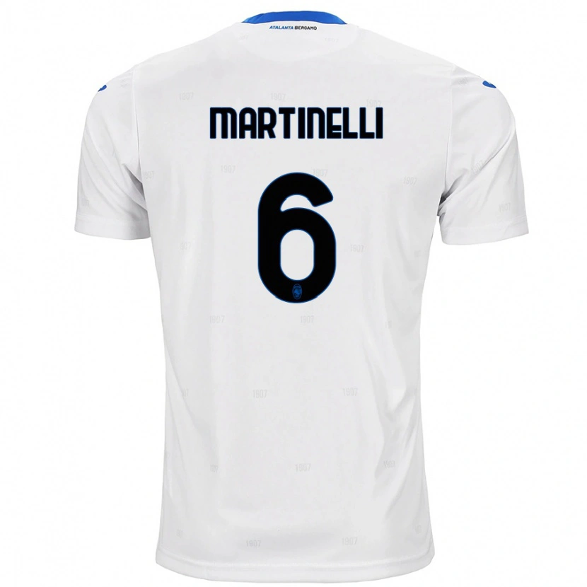 Danxen Barn Gabriel Martinelli #6 Hvit Bortetrøye Drakt Trøye 2024/25 Skjorter T-Skjorte