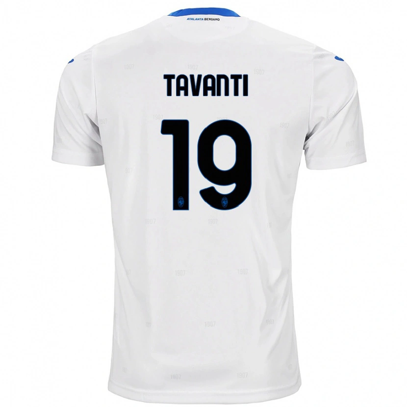 Danxen Barn Mattia Tavanti #19 Hvit Bortetrøye Drakt Trøye 2024/25 Skjorter T-Skjorte
