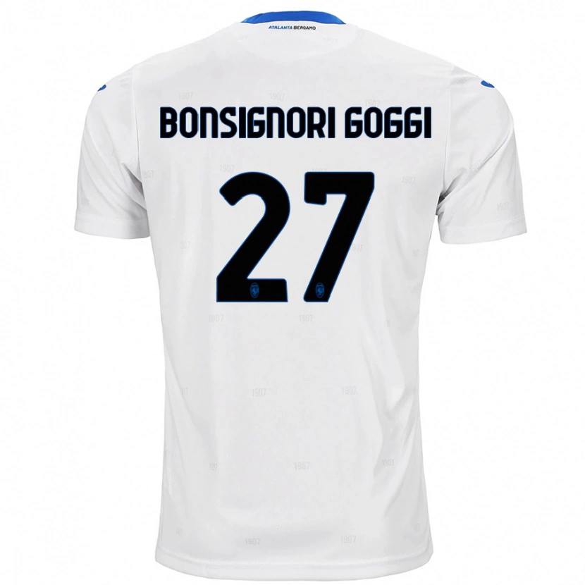 Danxen Barn Lorenzo Bonsignori Goggi #27 Hvit Bortetrøye Drakt Trøye 2024/25 Skjorter T-Skjorte
