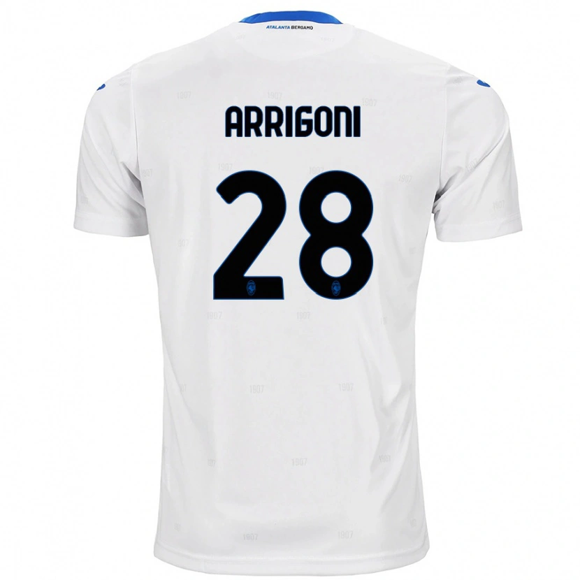 Danxen Barn Mattia Arrigoni #28 Hvit Bortetrøye Drakt Trøye 2024/25 Skjorter T-Skjorte