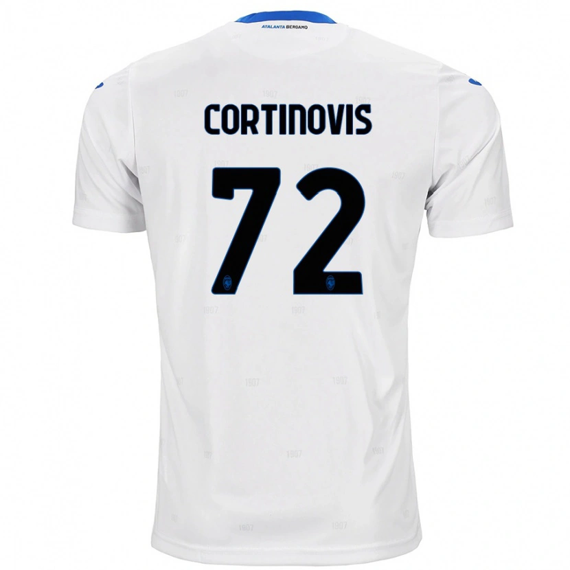 Danxen Barn Alessandro Cortinovis #72 Hvit Bortetrøye Drakt Trøye 2024/25 Skjorter T-Skjorte