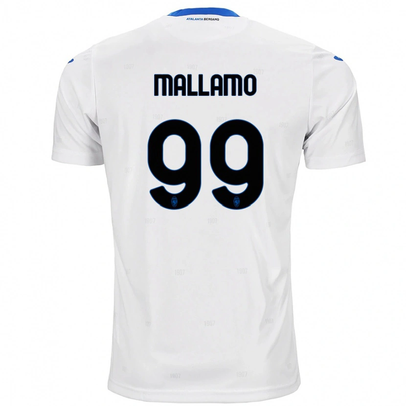 Danxen Barn Alessandro Mallamo #99 Hvit Bortetrøye Drakt Trøye 2024/25 Skjorter T-Skjorte