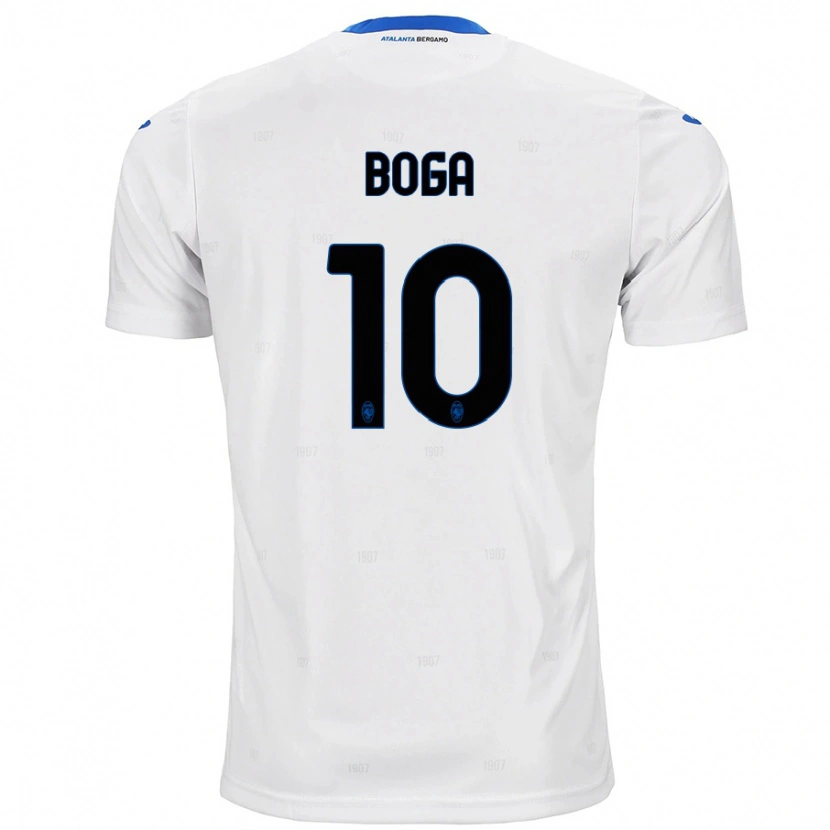 Danxen Barn Jeremie Boga #10 Hvit Bortetrøye Drakt Trøye 2024/25 Skjorter T-Skjorte