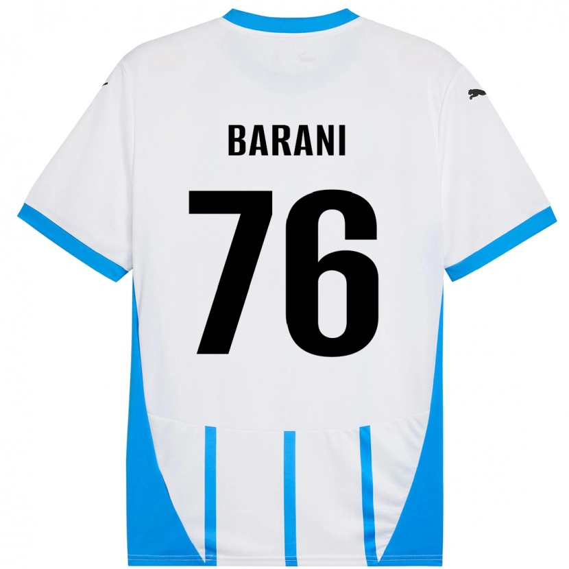 Danxen Barn Luca Barani #76 Hvit Blå Bortetrøye Drakt Trøye 2024/25 Skjorter T-Skjorte