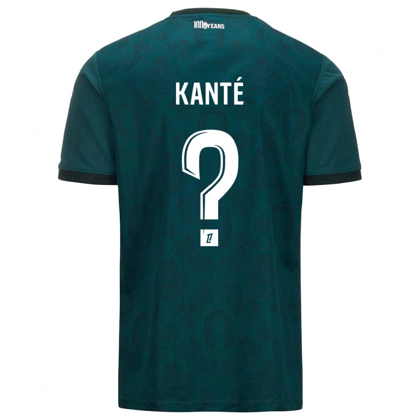 Danxen Barn Hamidou Kanté #0 Mørk Grønn Bortetrøye Drakt Trøye 2024/25 Skjorter T-Skjorte