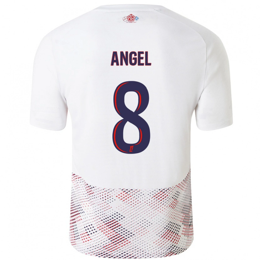 Danxen Barn Angel Gomes #8 Hvit Kongeblå Bortetrøye Drakt Trøye 2024/25 Skjorter T-Skjorte