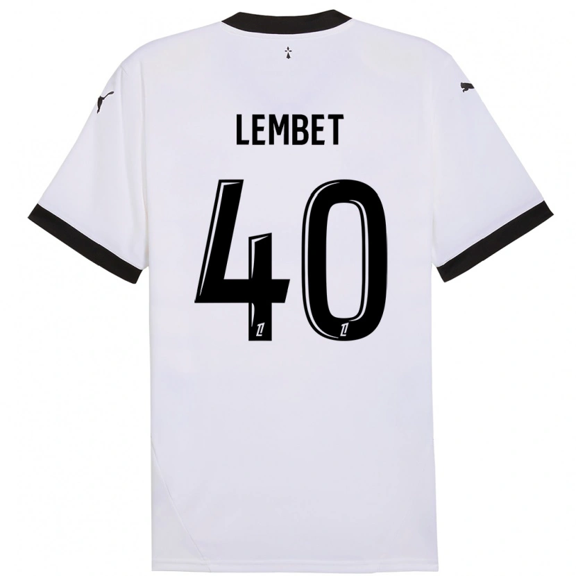 Danxen Barn Geoffrey Lembet #40 Hvit Svart Bortetrøye Drakt Trøye 2024/25 Skjorter T-Skjorte