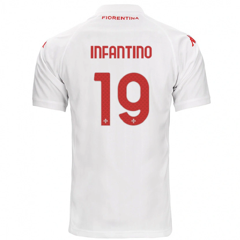 Danxen Barn Gino Infantino #19 Hvit Bortetrøye Drakt Trøye 2024/25 Skjorter T-Skjorte