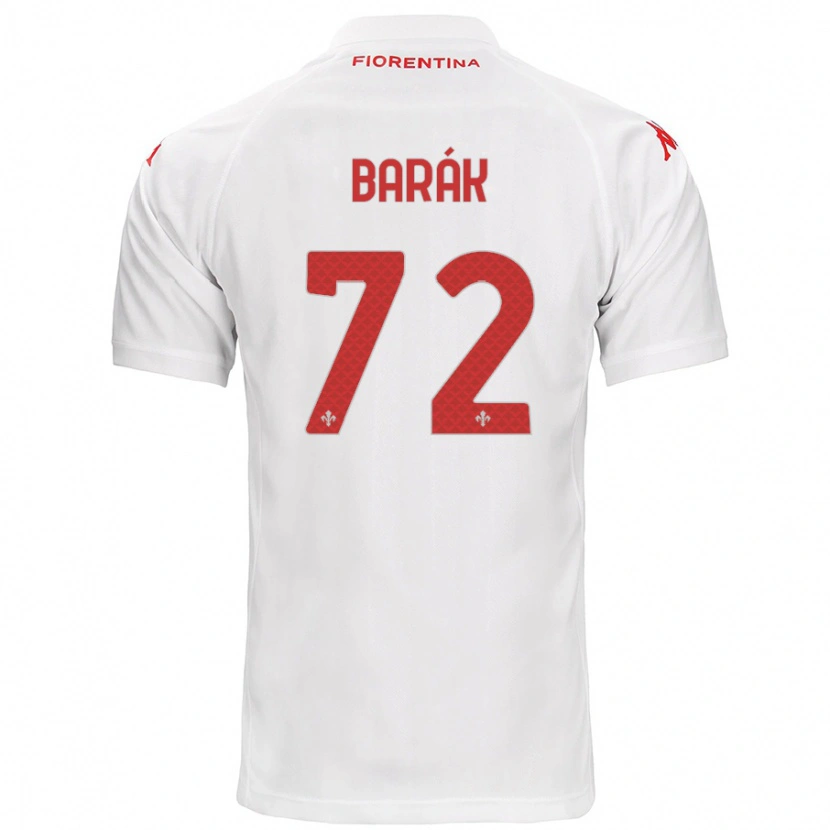 Danxen Barn Antonín Barák #72 Hvit Bortetrøye Drakt Trøye 2024/25 Skjorter T-Skjorte