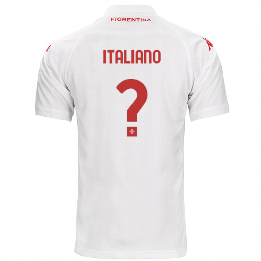 Danxen Barn Riccardo Italiano #0 Hvit Bortetrøye Drakt Trøye 2024/25 Skjorter T-Skjorte
