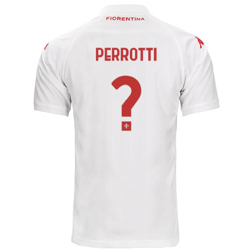 Danxen Barn Alessandro Perrotti #0 Hvit Bortetrøye Drakt Trøye 2024/25 Skjorter T-Skjorte