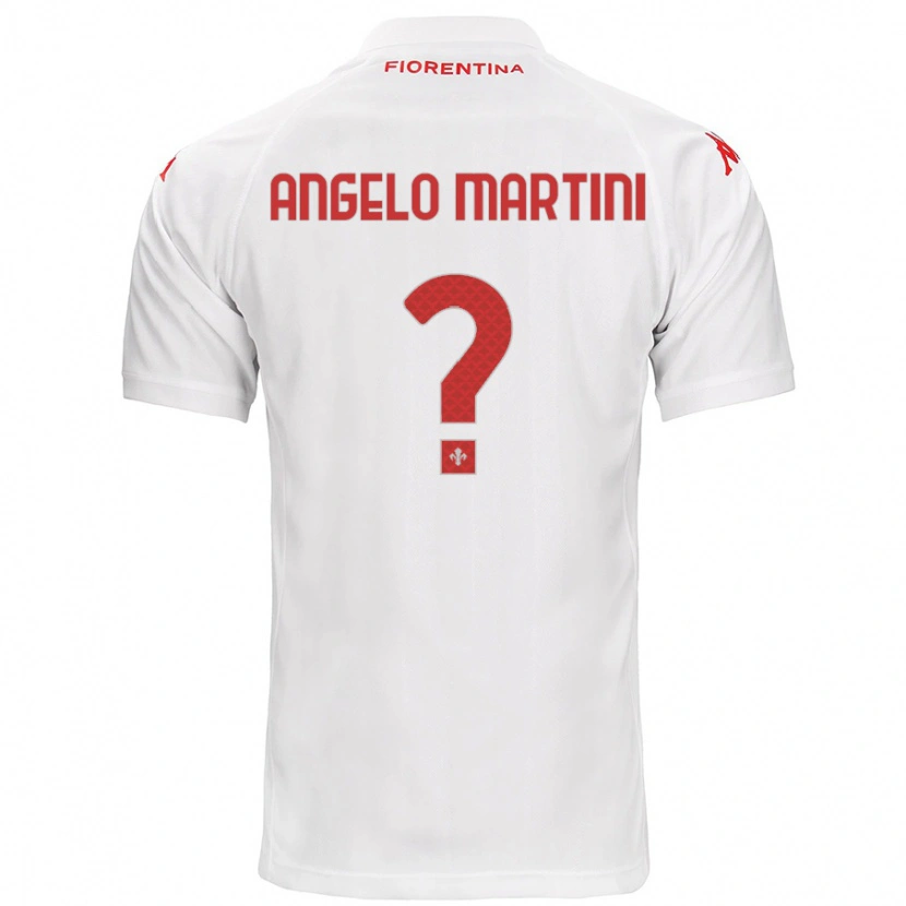 Danxen Barn Angelo Martini #0 Hvit Bortetrøye Drakt Trøye 2024/25 Skjorter T-Skjorte