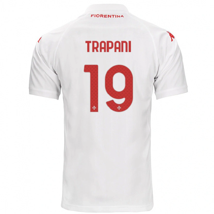 Danxen Barn Niccolò Trapani #19 Hvit Bortetrøye Drakt Trøye 2024/25 Skjorter T-Skjorte