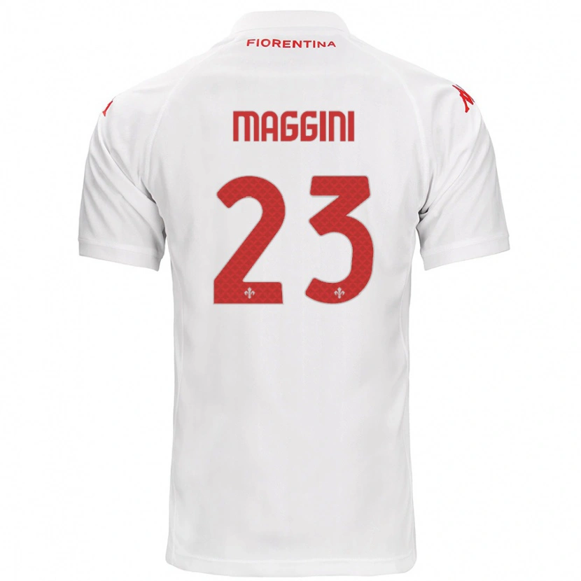 Danxen Barn Filippo Maggini #23 Hvit Bortetrøye Drakt Trøye 2024/25 Skjorter T-Skjorte