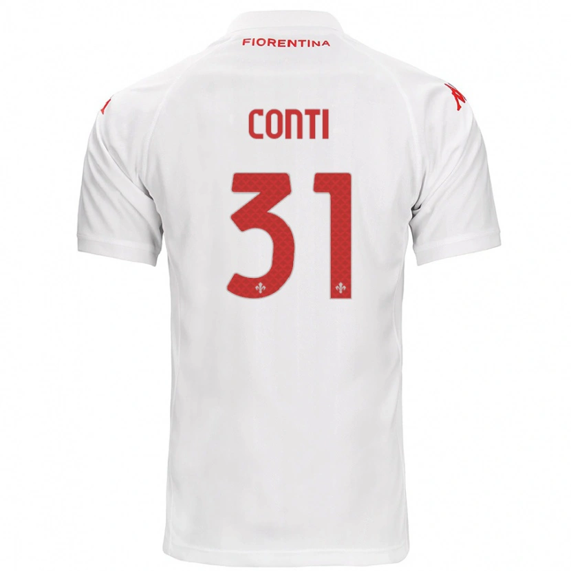 Danxen Barn Gabriele Conti #31 Hvit Bortetrøye Drakt Trøye 2024/25 Skjorter T-Skjorte