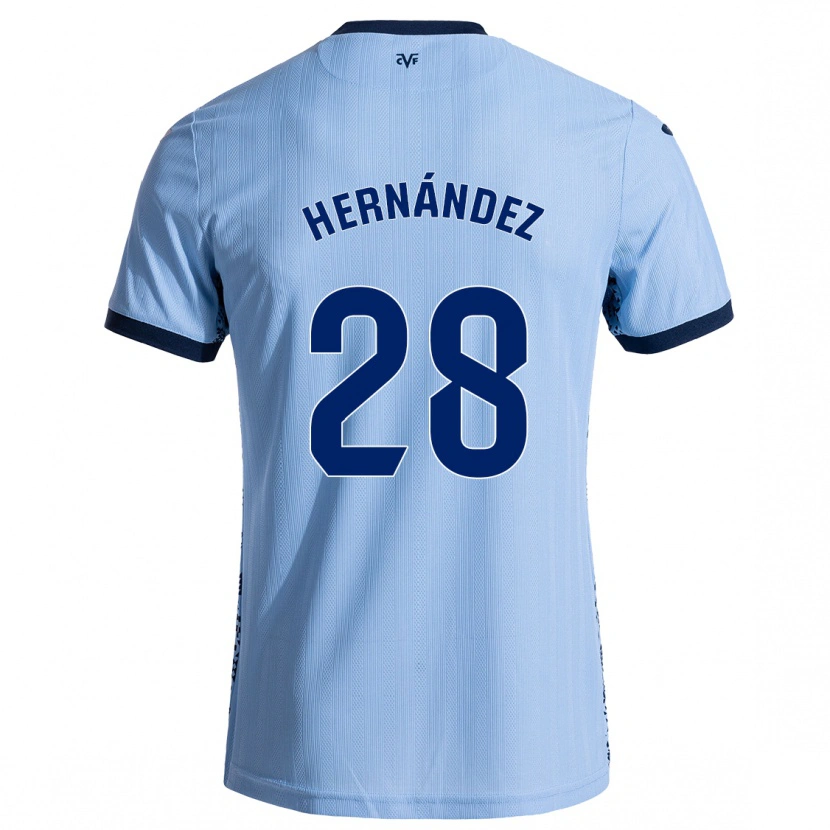 Danxen Barn Gerard Hernández #28 Himmelblå Bortetrøye Drakt Trøye 2024/25 Skjorter T-Skjorte